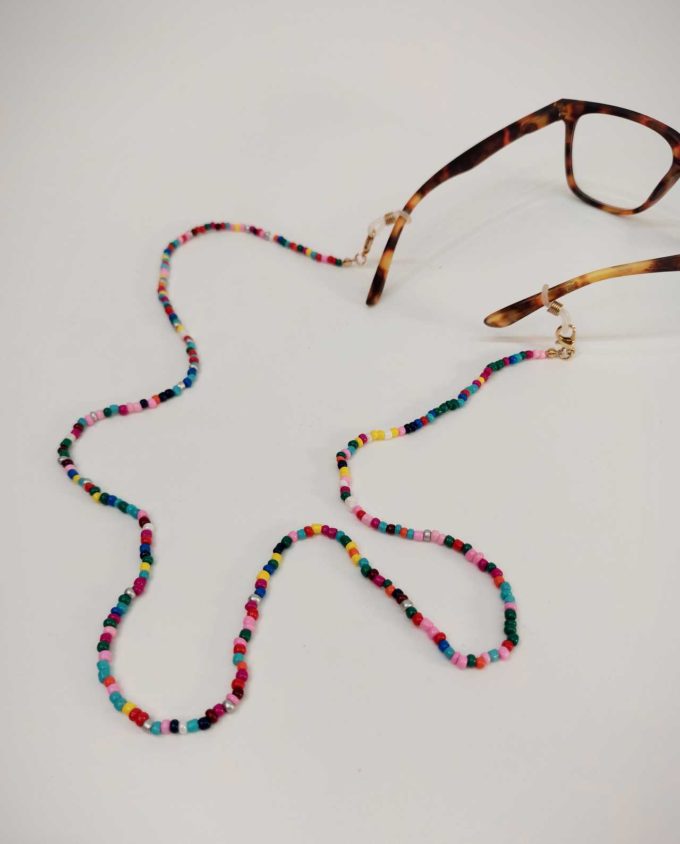 Chain Multicolor Beads for Reading Glasses