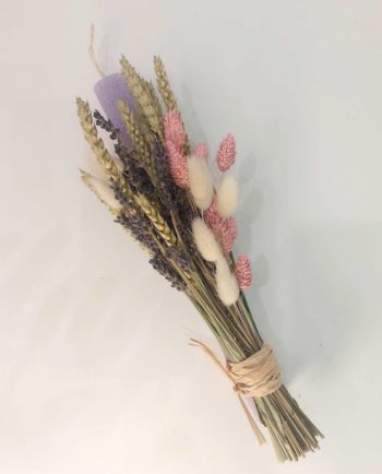 Easter Aromatic Lilac Candle Dried Flowers