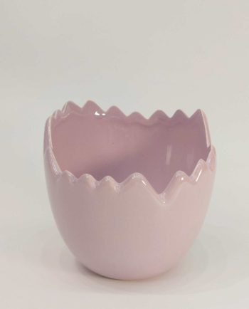 Ceramic Easter Egg Pot Lilac