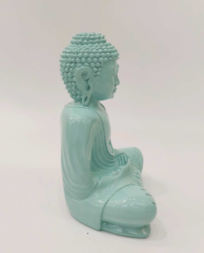 Buddha Τurquoise Resin Height 20 cm