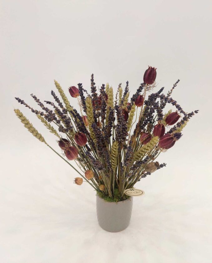 Dried Flowers Lavender Arrangement Height. 35 cm