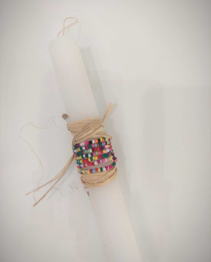 Easter Aromatic White Candle Beads Chain