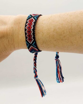 Bracelet Fabric Cherry Teal