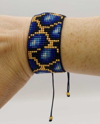 Bracelet Beads Leopard Pattern