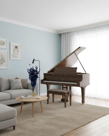 Dried Dark Blue Lagurus Bunch