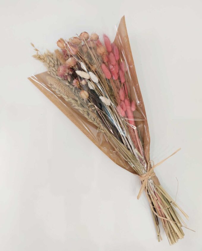 Bouquet Mix Dried Flowers Pink Natural
