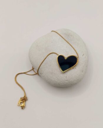 Necklace Black Heart