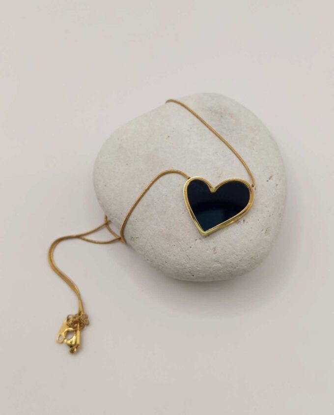Necklace Black Heart