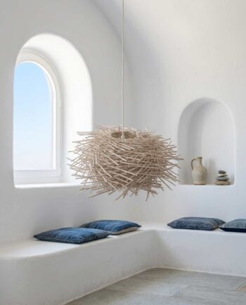 Lamp Hanging Rattan "Urchin" Diameter 30 cm