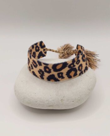 Bracelet Fabric Leopard Pattern
