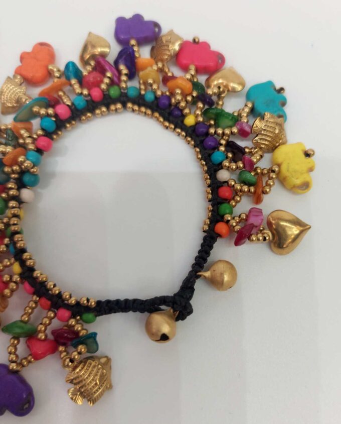 Bracelet Colorful Elephant Charms