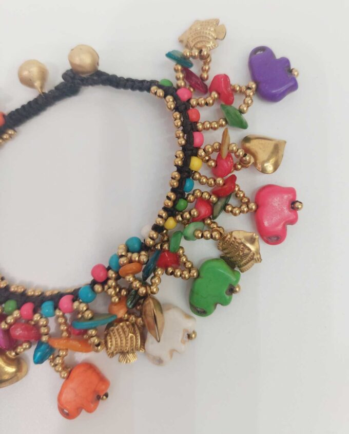 Bracelet Colorful Elephant Charms