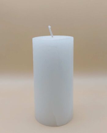 Candle White Pillar Aromatic Height 14 cm Diameter 7 cm