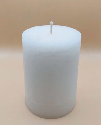 Candle White Pillar Aromatic Height 14 cm Diameter 10 cm