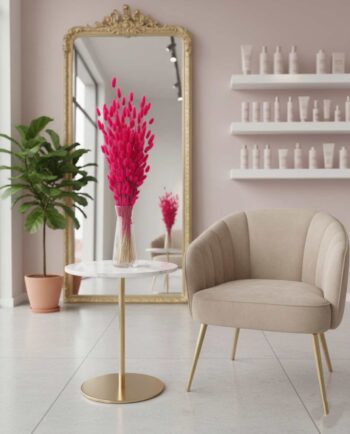 Dried Lagurus Fuschia Bunch