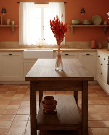 Dried Orange Lagurus Bunch