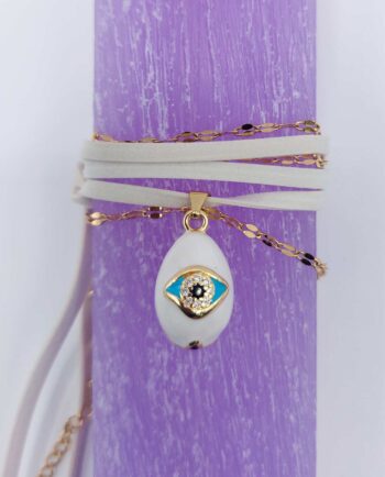 Easter Aromatic Candle Necklace White Egg