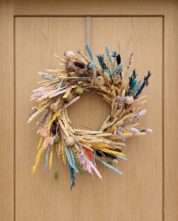 Wreath Dried Flowers Multicolor Diameter 40 cm