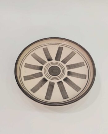 Ceramic Beige Black Cake Holder