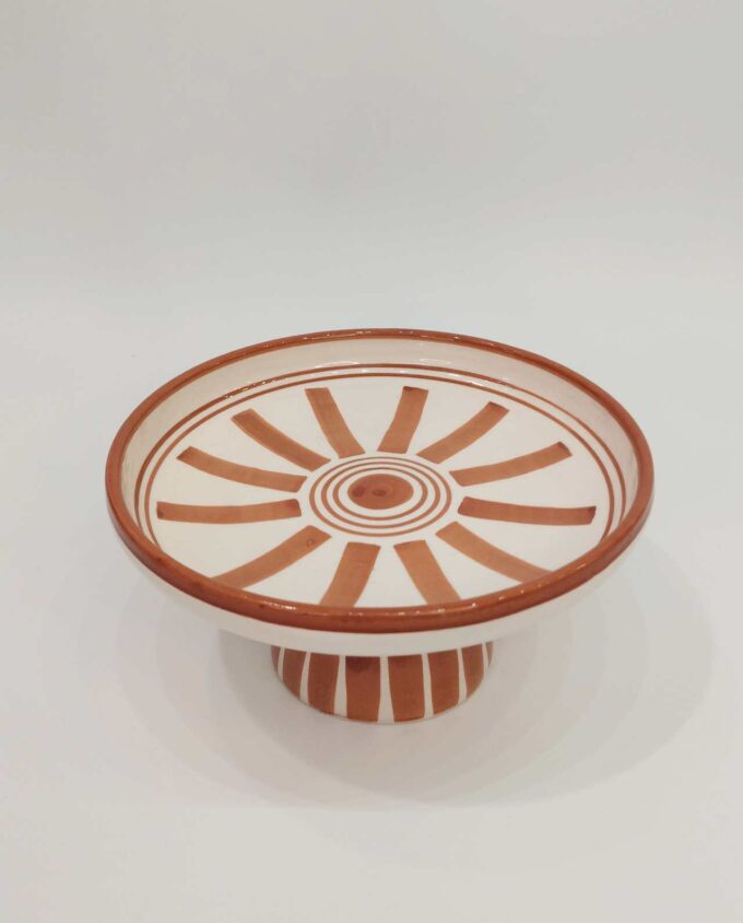 Ceramic Beige Terracotta Cake Holder