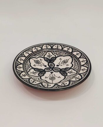 Plate Ceramic Black & White