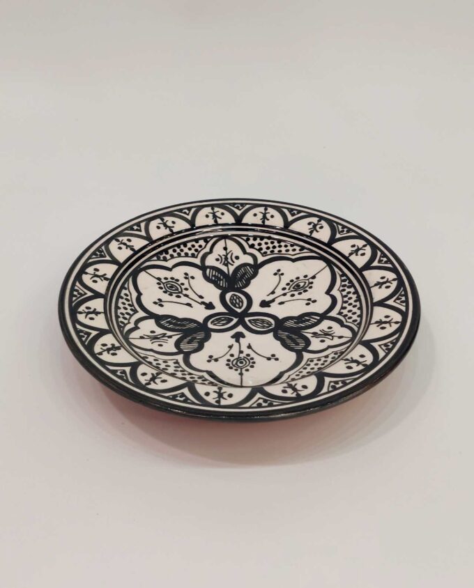 Plate Ceramic Black & White
