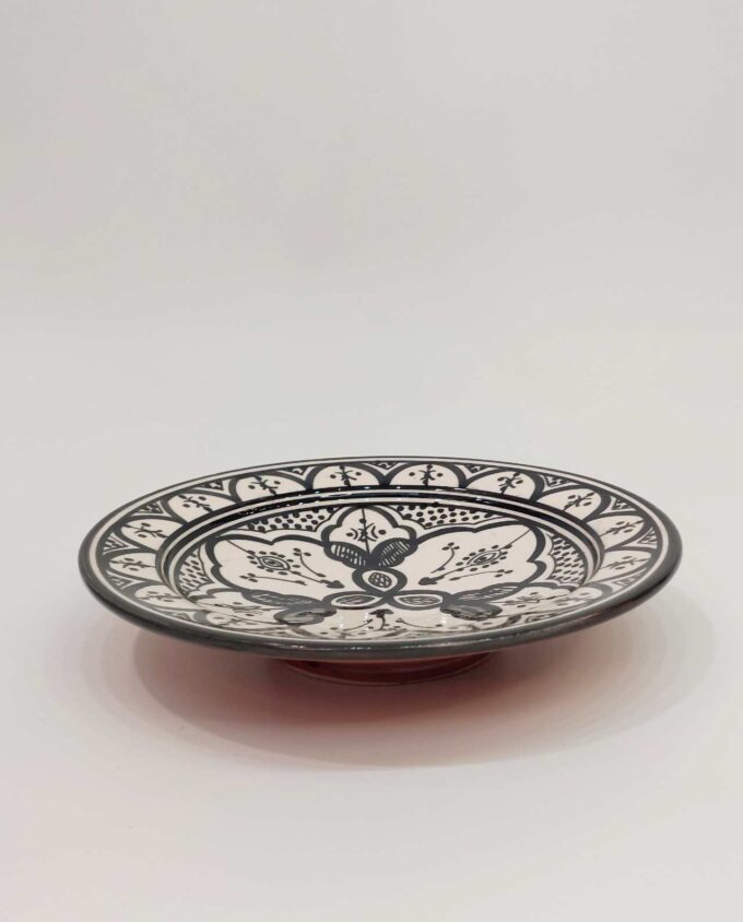 Plate Ceramic Black & White
