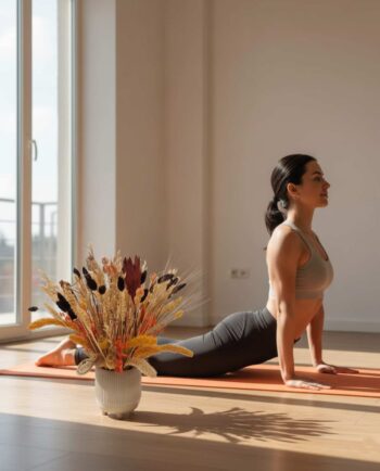 Dried Flowers Arrangement Yellow & Brown