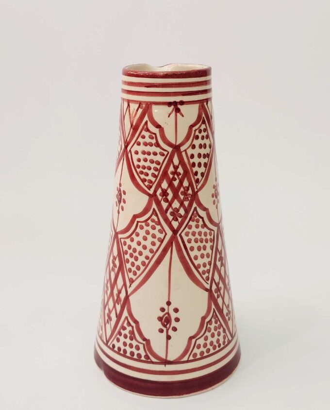 Vase Carafe Beige Bordeux Ceramic Height 25 cm