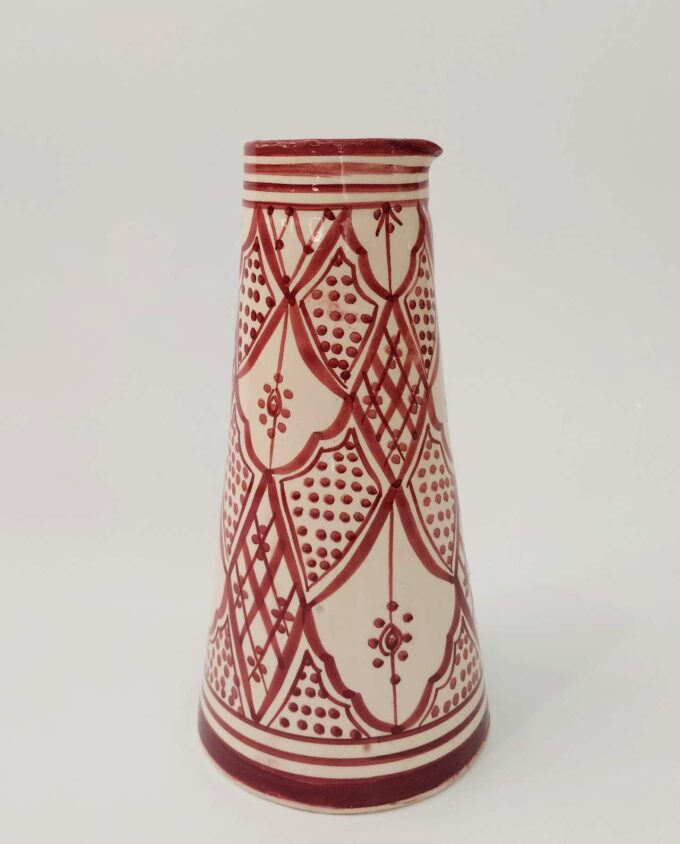 Vase Carafe Beige Bordeux Ceramic Height 25 cm