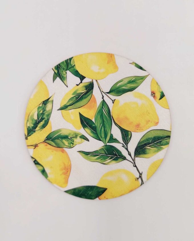 Coaster Wooden Lemons Set 6 Pieces