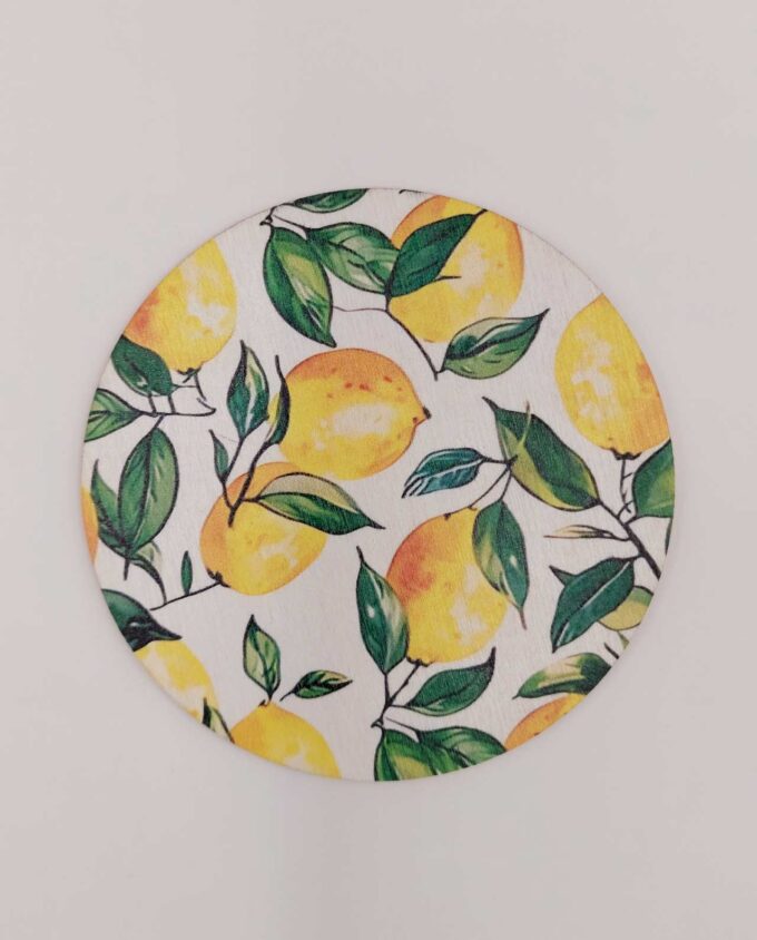 Coaster Wooden Lemons Set 6 Pieces