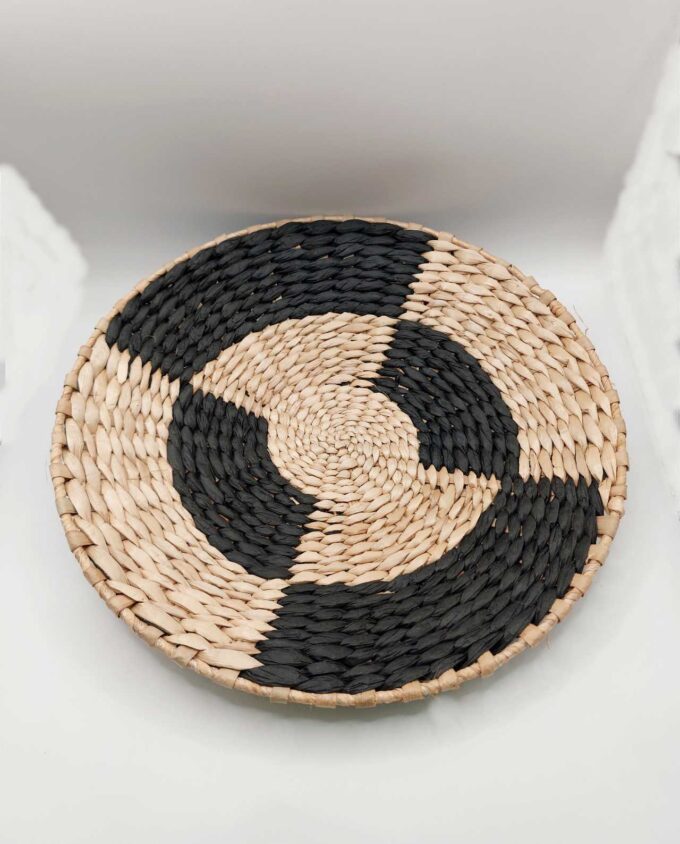 Handwoven Round Palm Leaf Platte Diam. 30 cm I