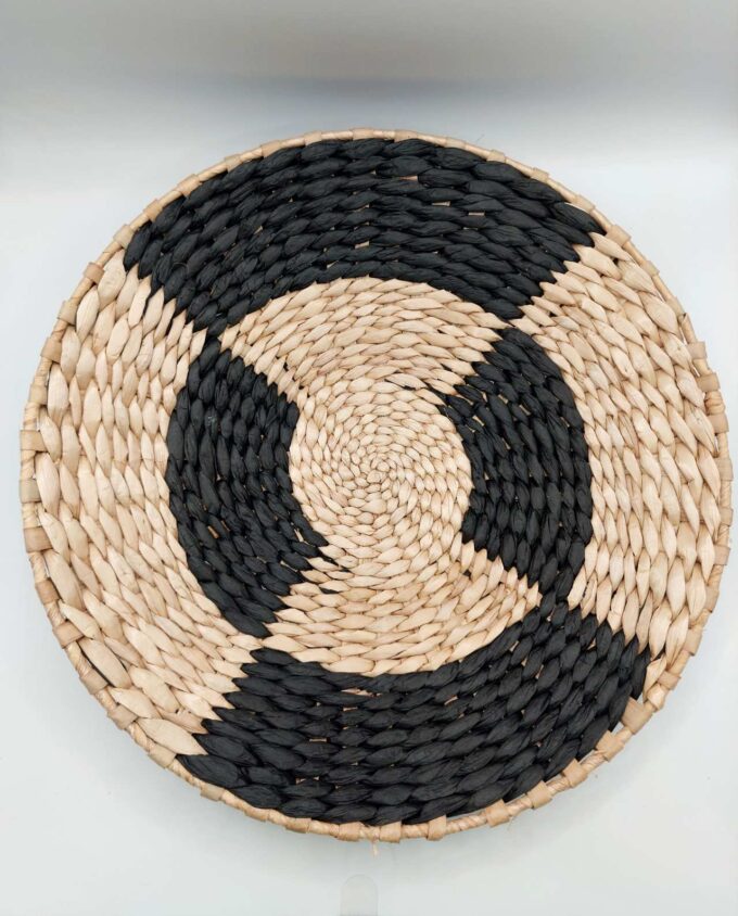 Handwoven Round Palm Leaf Platte Diam. 30 cm I