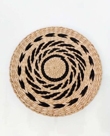 Handwoven Round Palm Leaf Platte Diam. 35 cm I