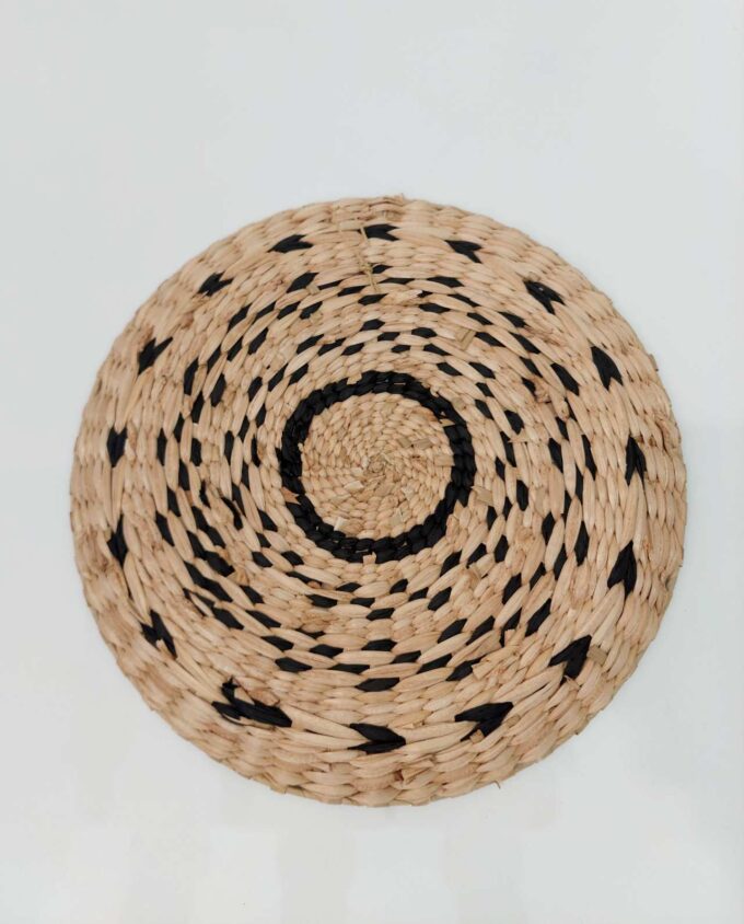 Handwoven Round Palm Leaf Platte Diam. 35 cm I
