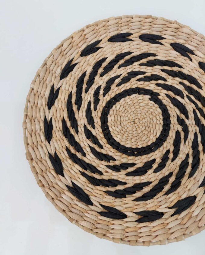 Handwoven Round Palm Leaf Platte Diam. 35 cm I
