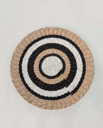 Handwoven Round Palm Leaf Platte Diam. 35 cm I