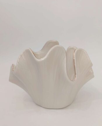 Pot Ceramic Beige "Clam"