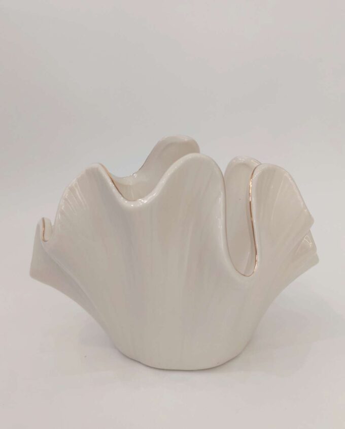 Pot Ceramic Beige "Clam"