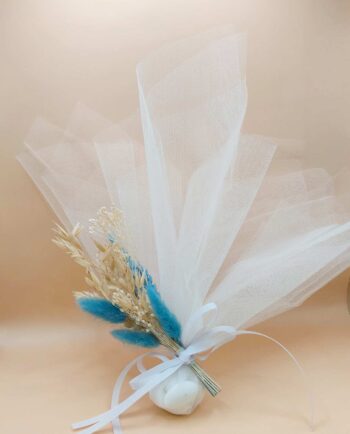 Bomboniere Light Blue Natural Dried Flowers