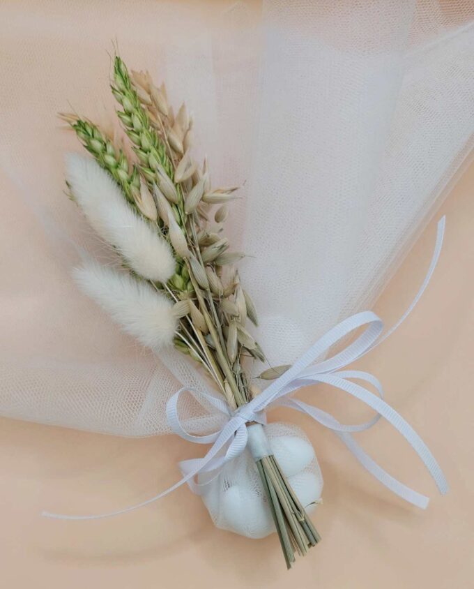 Bomboniere Green Natural Dried Flowers