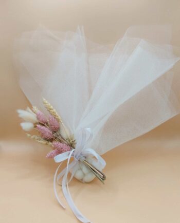 Bomboniere Pink Natural Dried Flowers