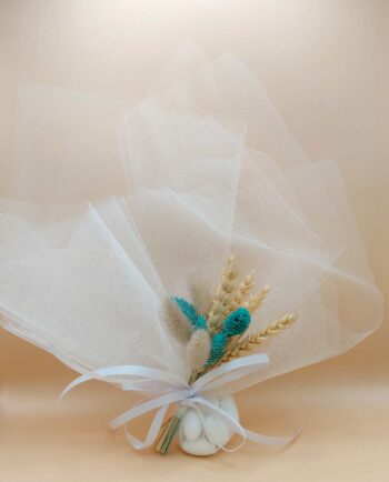 Bomboniere Turquoise Natural Dried Flowers