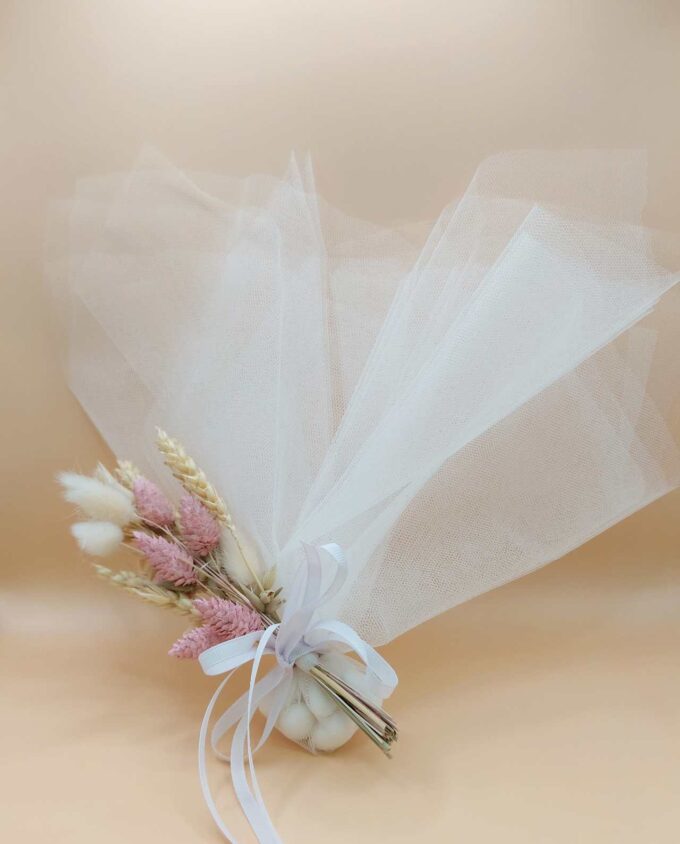 Bomboniere Pink Natural Dried Flowers