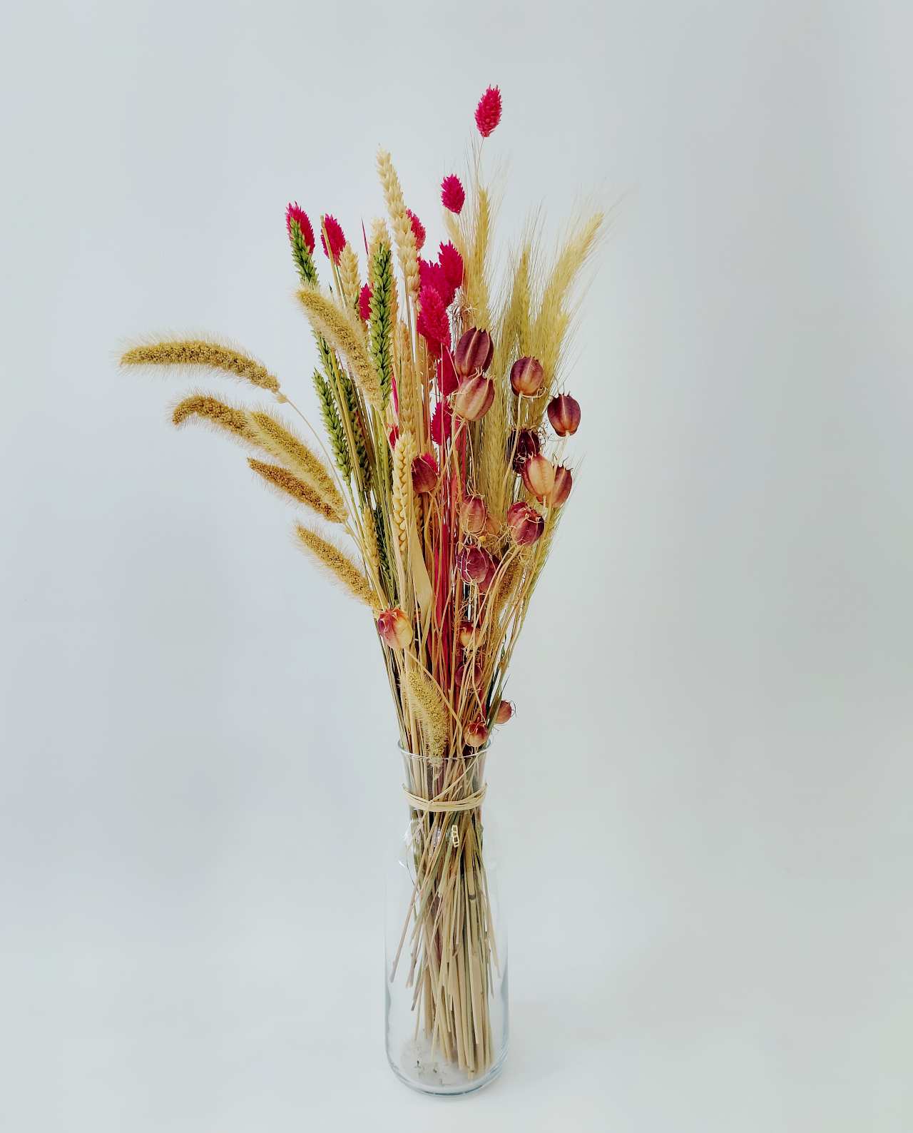 Dried Flowers Fuschia Natural Mix Bouquet