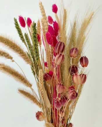 Dried Flowers Fuschia Natural Mix Bouquet