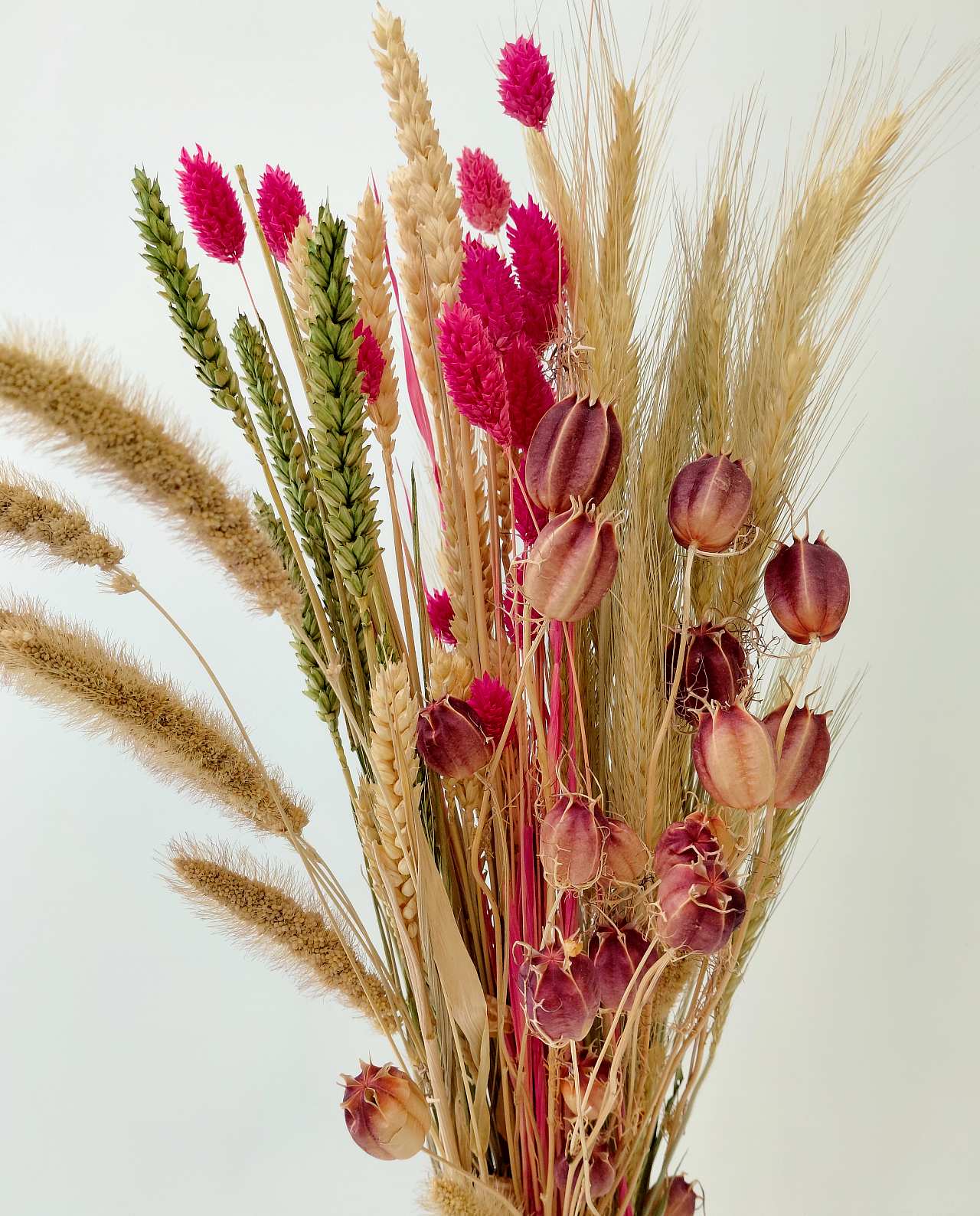 Dried Flowers Fuschia Natural Mix Bouquet
