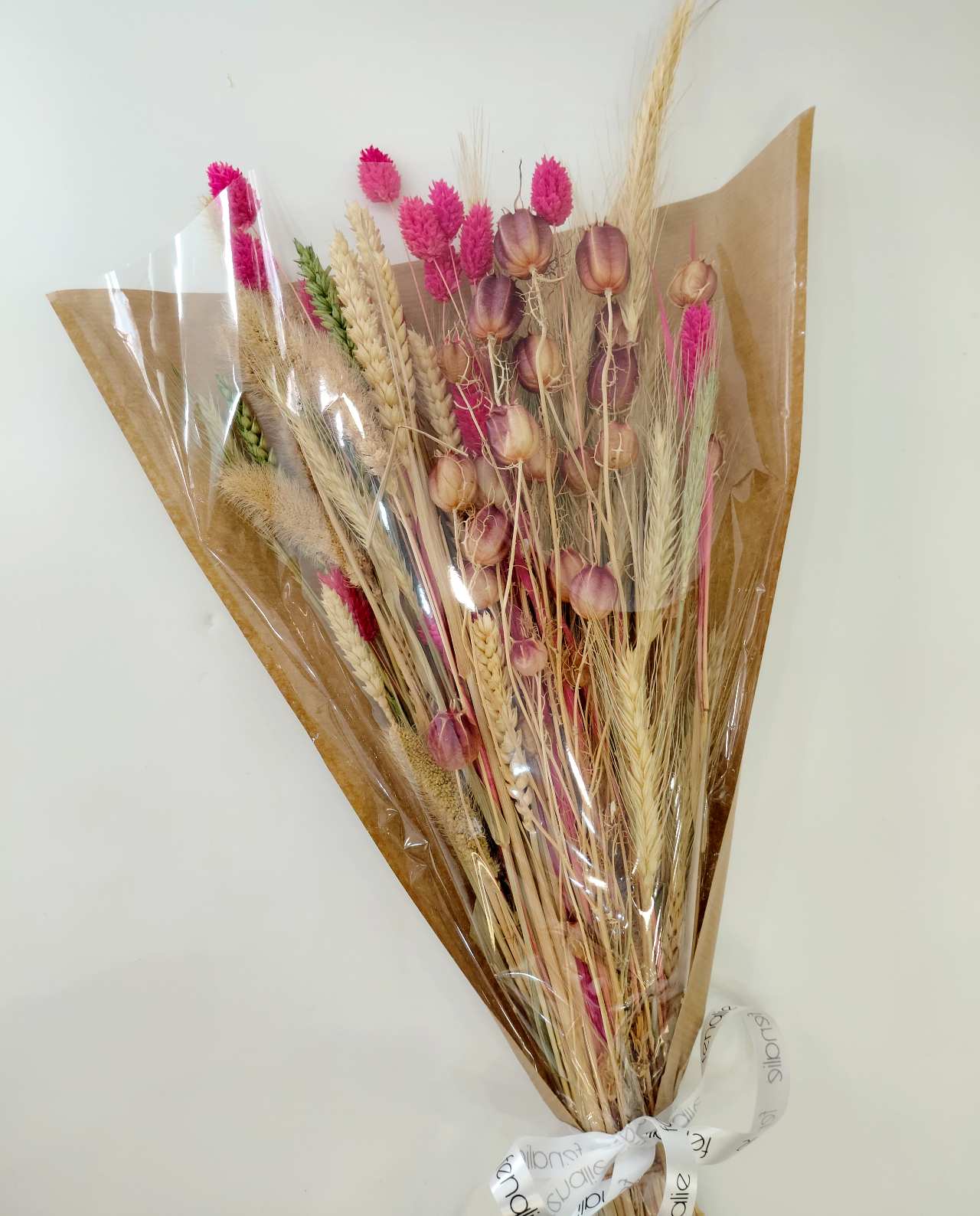 Dried Flowers Fuschia Natural Mix Bouquet