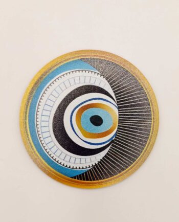 Coaster Wooden Sureal Evil Eye Set 6 Pieces